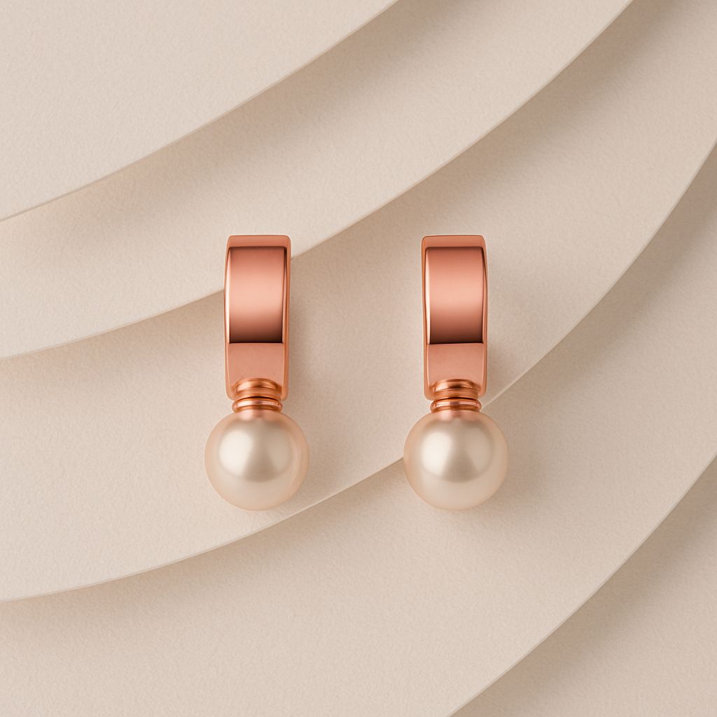 Orope’s Élégance Pearl Drop Earrings made with 925 Pure Sterling Silver