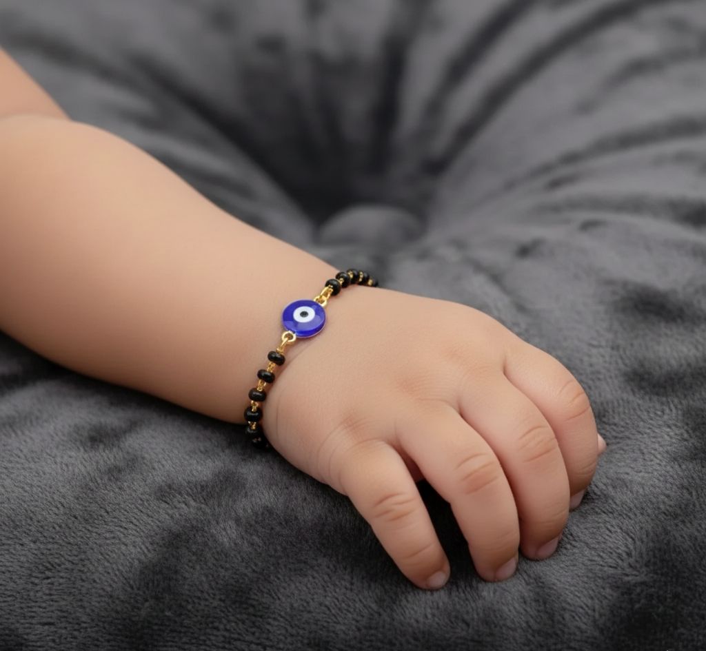Kids’ Evil Eye Nazariya – 925 Silver Protection Bracelet for Toddlers