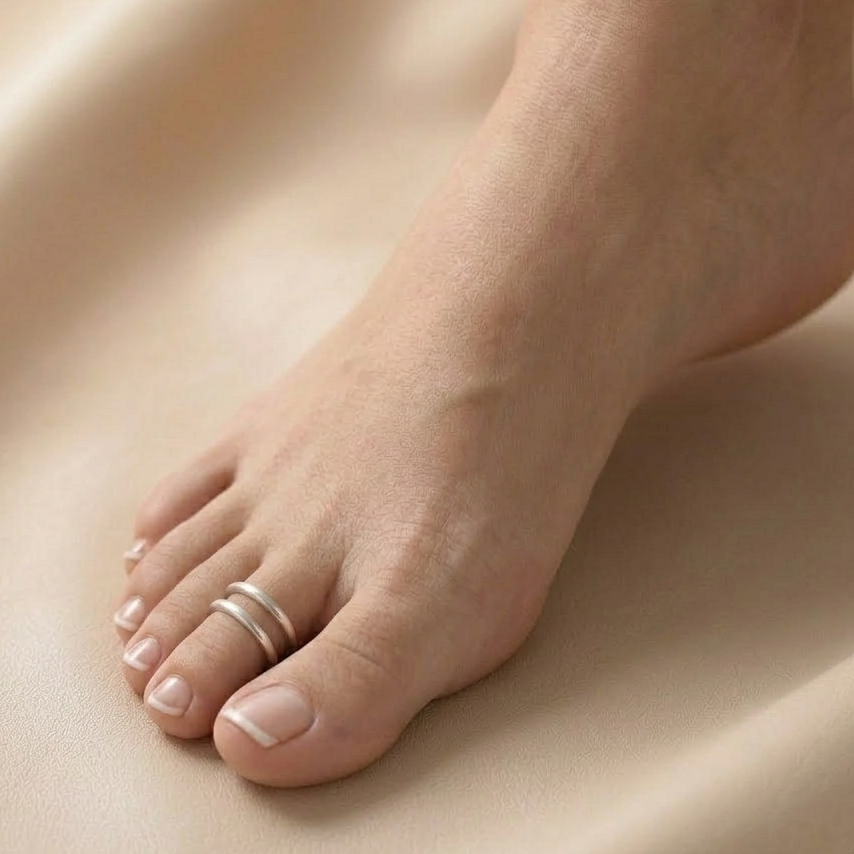 toe ring silver