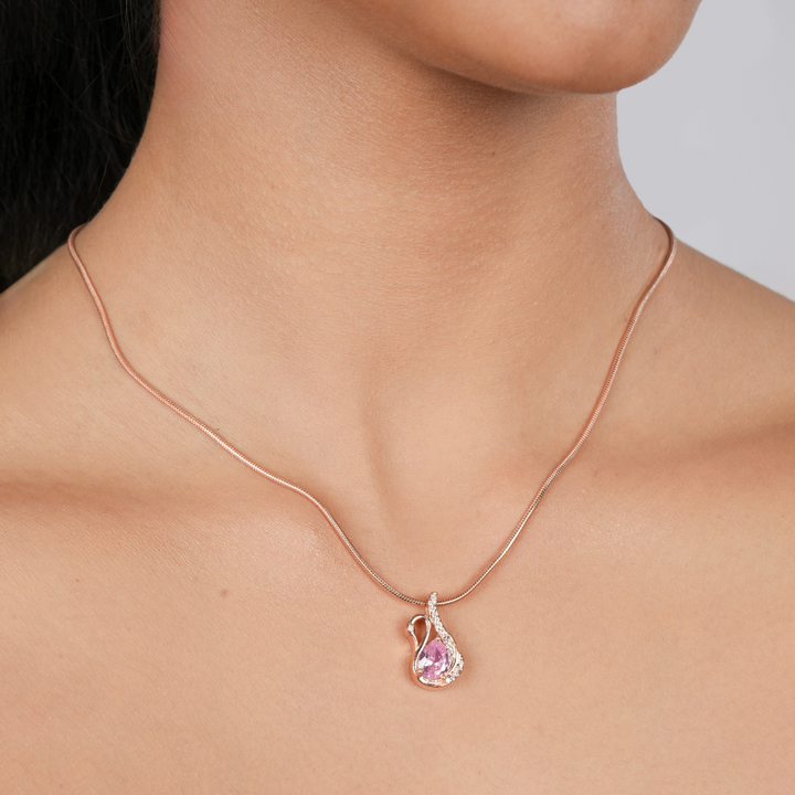 Orope's Swan Pendant Necklace 925 Pure Sterling Silver