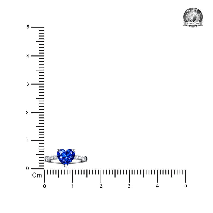 Orope's Azure Heartbeat Ring made with 925 Pure Sterling Silver