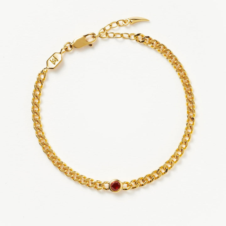 Orope’s Birthstone Chain Bracelet made with 925 Pure Sterling Silver