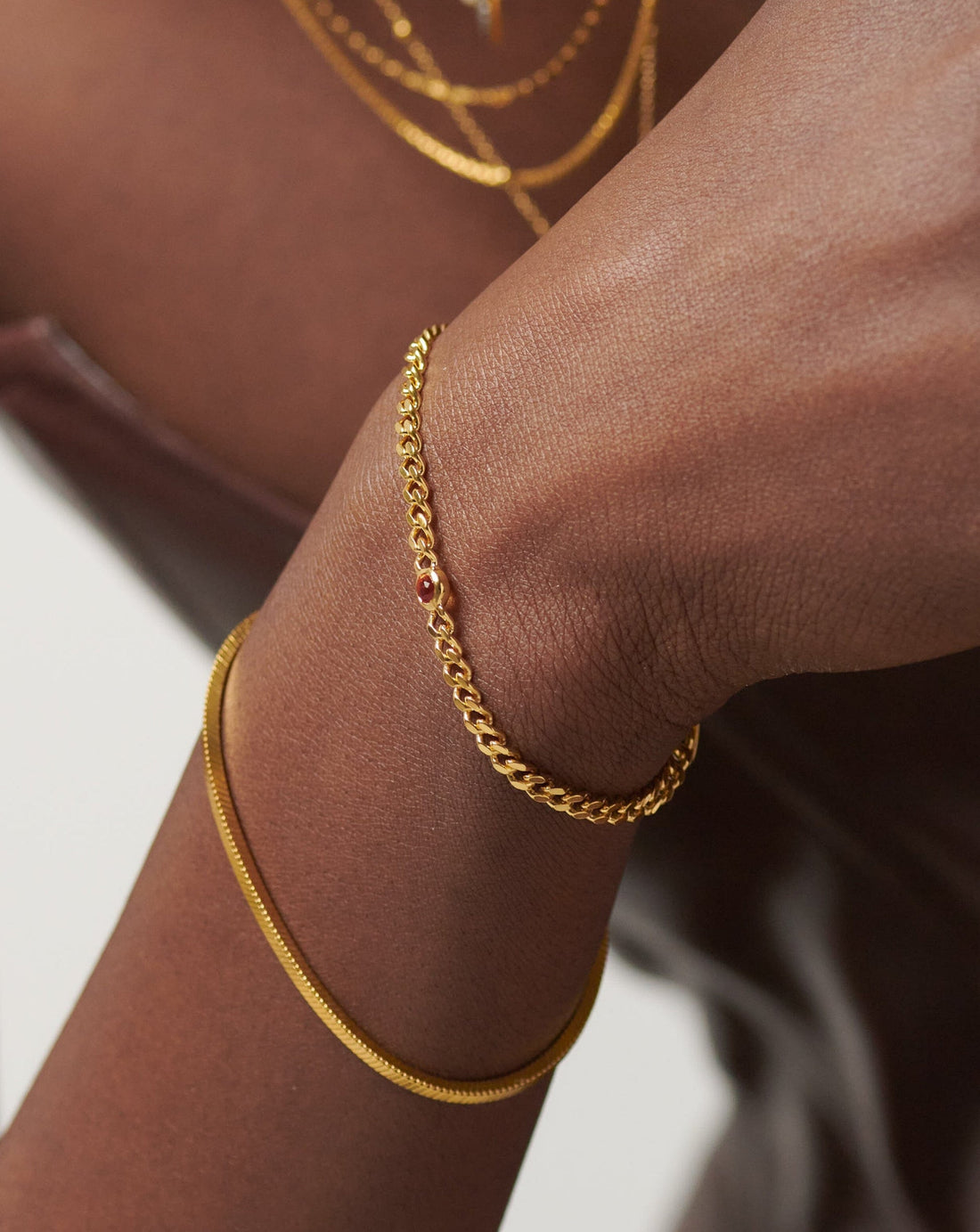 Orope’s Birthstone Chain Bracelet made with 925 Pure Sterling Silver