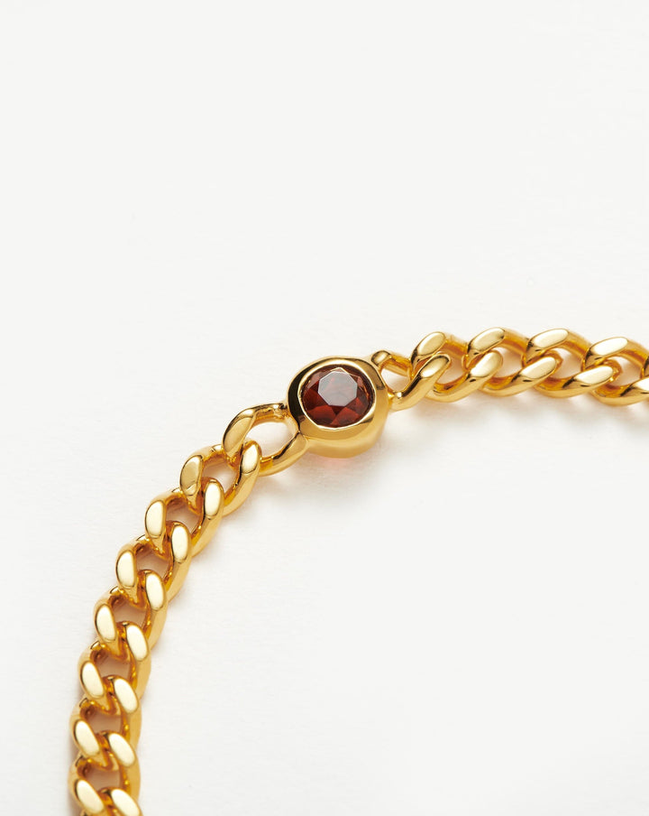 Orope’s Birthstone Chain Bracelet made with 925 Pure Sterling Silver