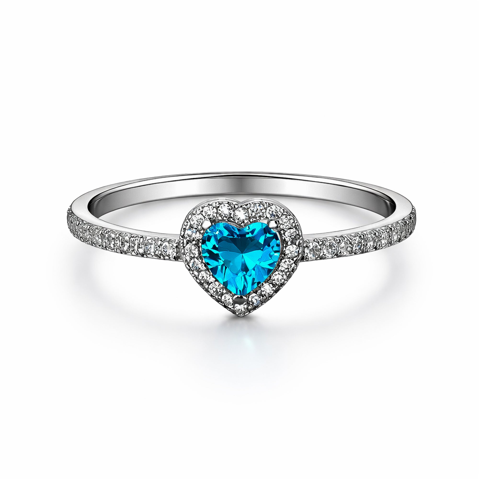 Orope's Blue Serenade Ring Made With Pure 925 Hallmarked Silver ( Adjustable Size)