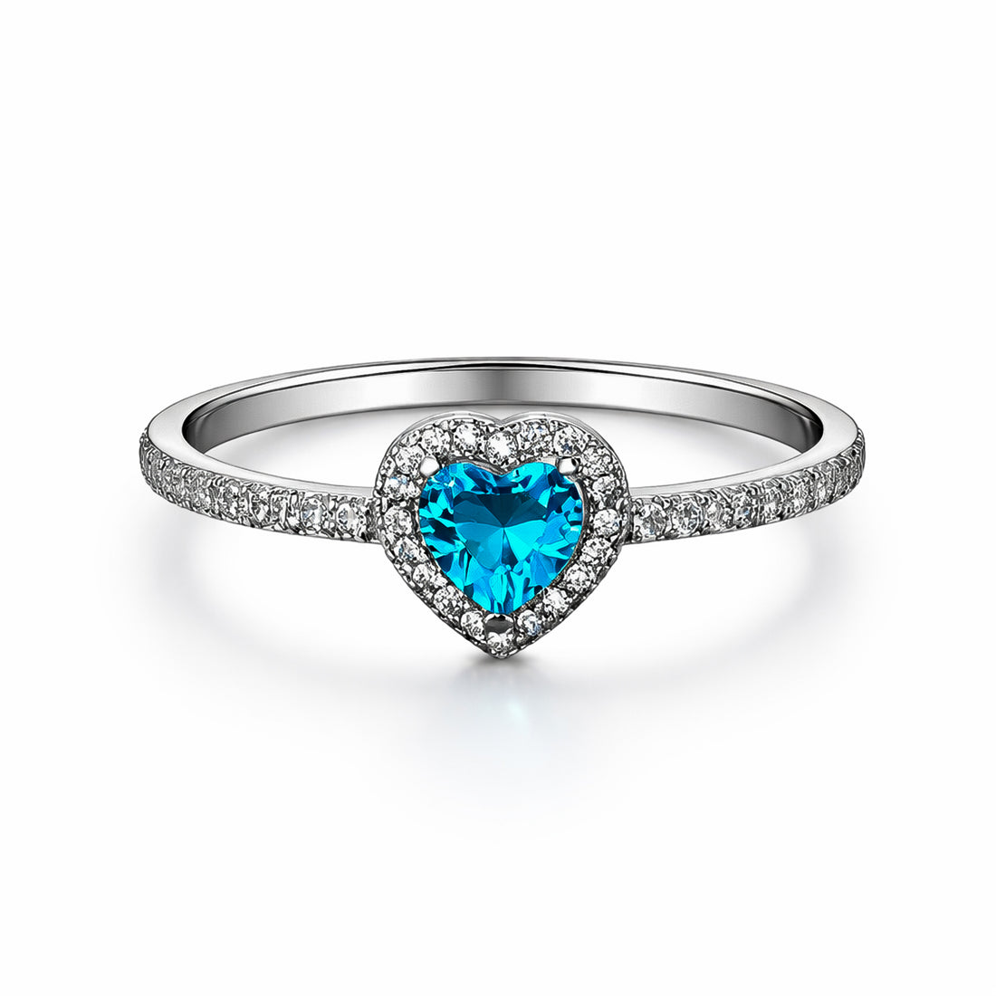 Orope's Blue Serenade Ring Made With Pure 925 Hallmarked Silver ( Adjustable Size)