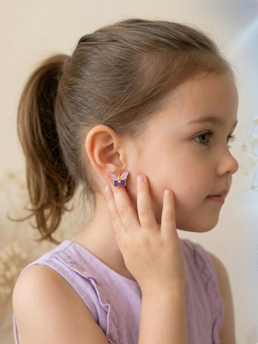 925 sterling silver baby earrings