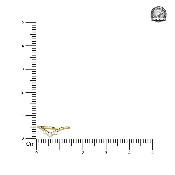 Orope's Celeste Crown Adjustable Ring made with 925 Pure Sterling Silver