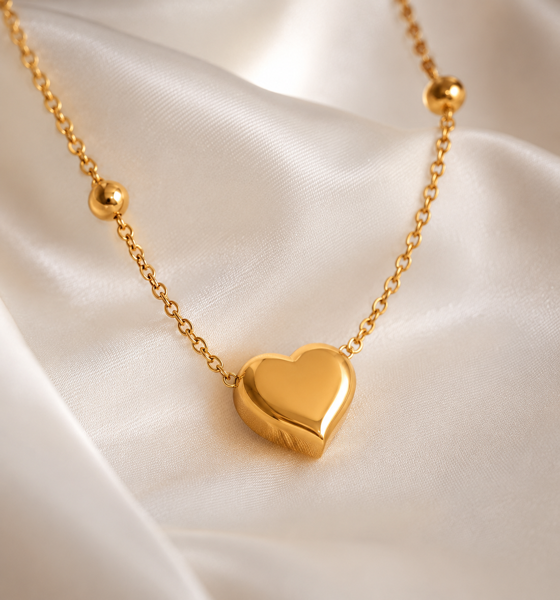 bold heart pendant women