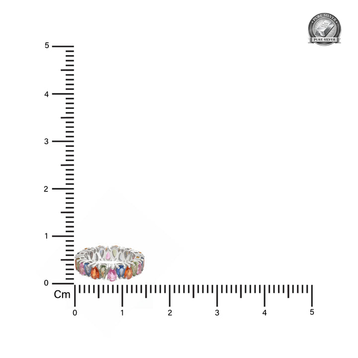 Orope's Colorburst Rainbow 925 Pure Sterling Silver ring