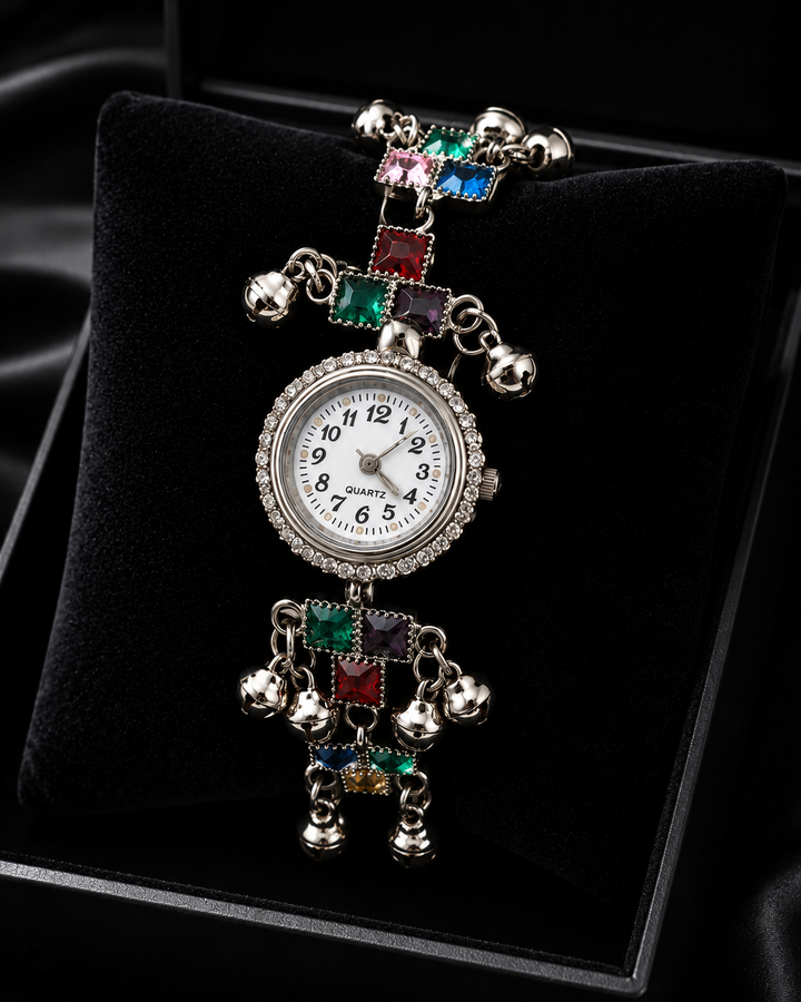 multicolor crystal watch