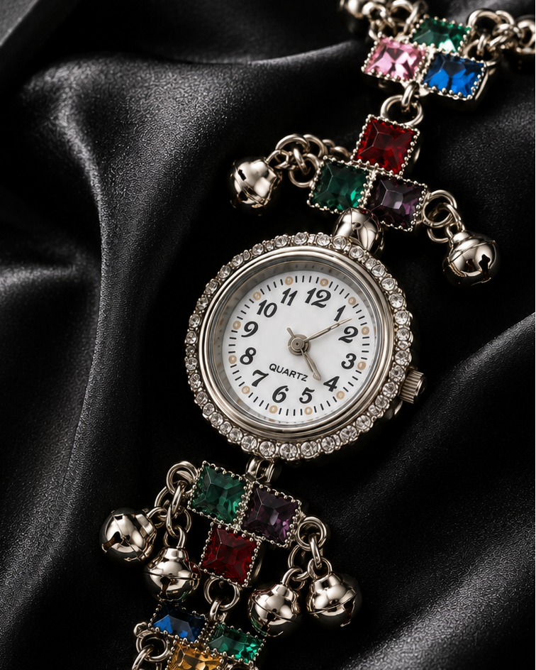multistone watch for women