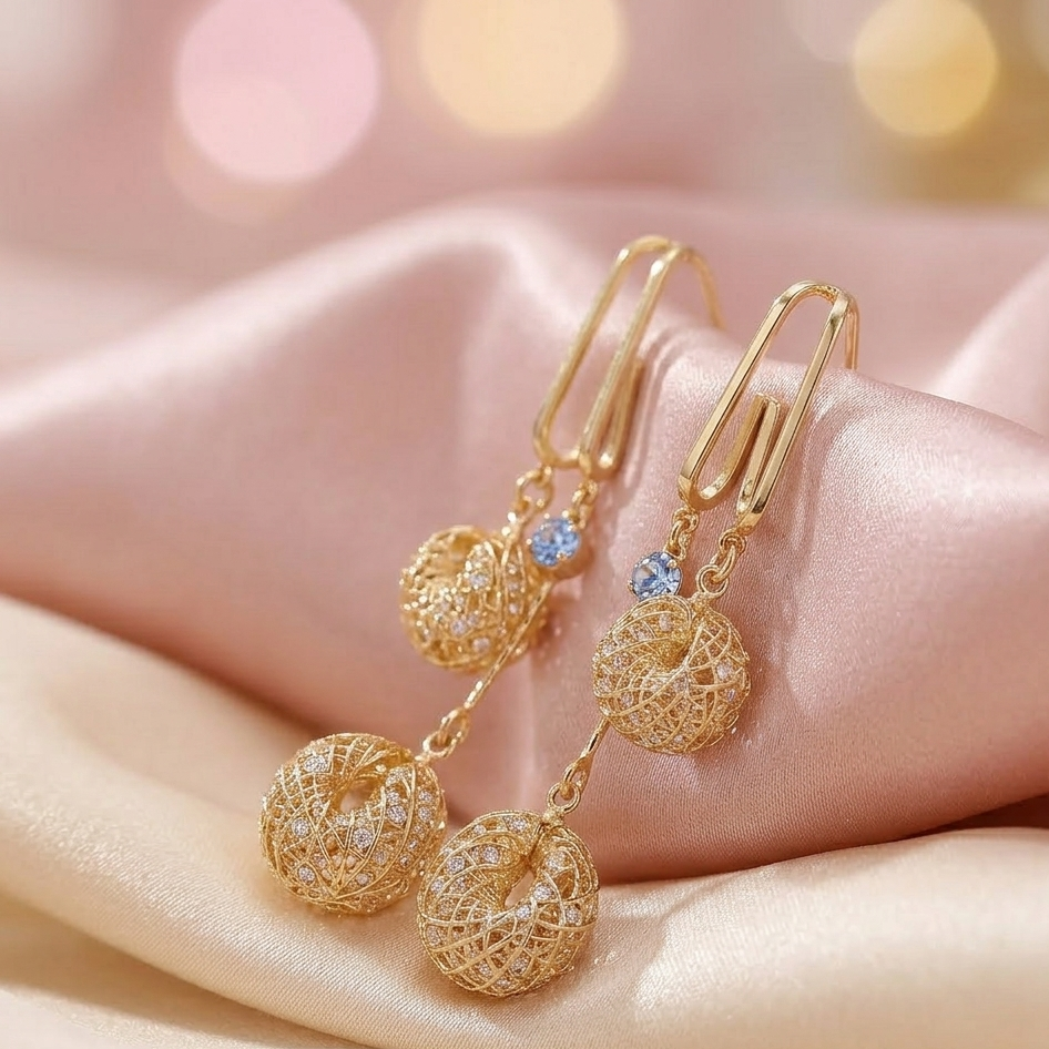 demi fine drop earrings