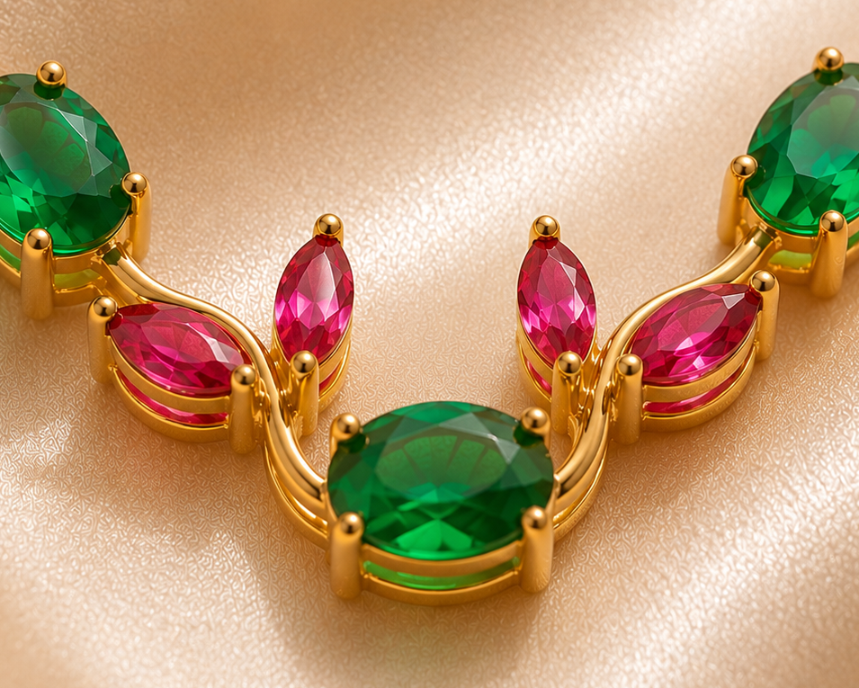 luxury stone necklace women