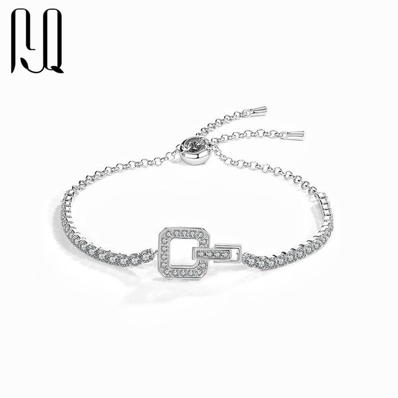 silver stone bracelet