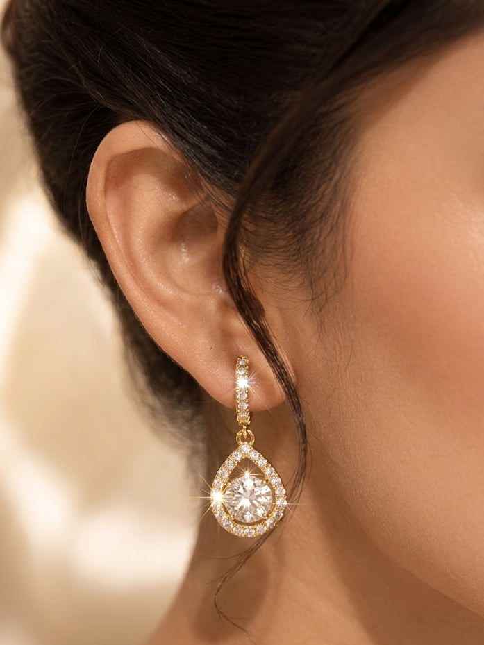 dangle hoop earrings