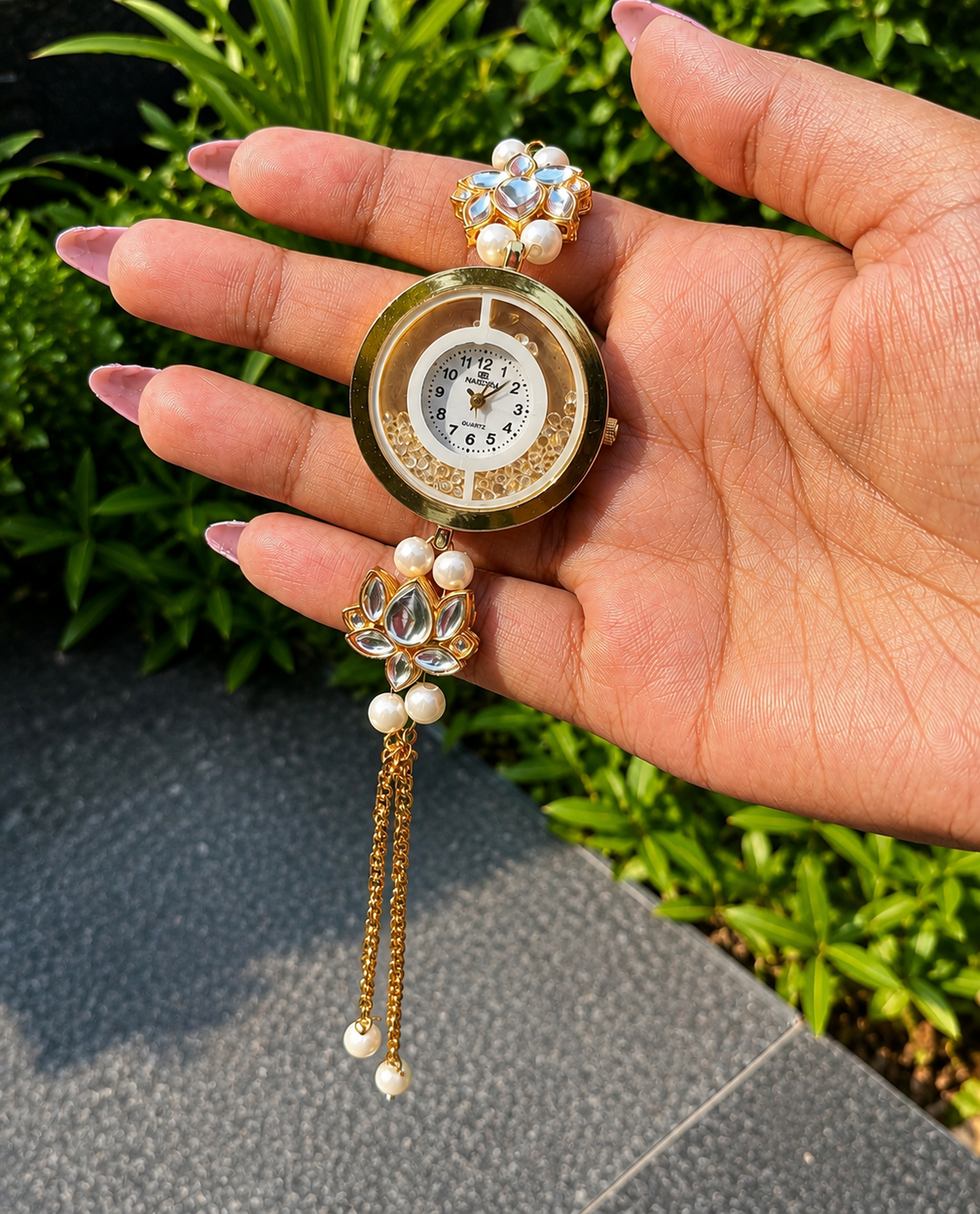 kundan watch for women