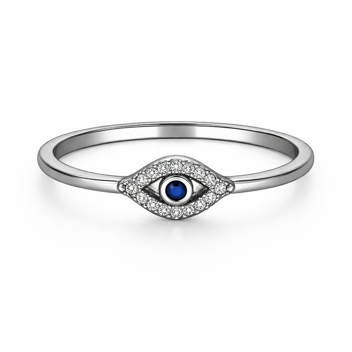 Orope's Evil Eye Ring made with 925 Pure Sterling Silver
