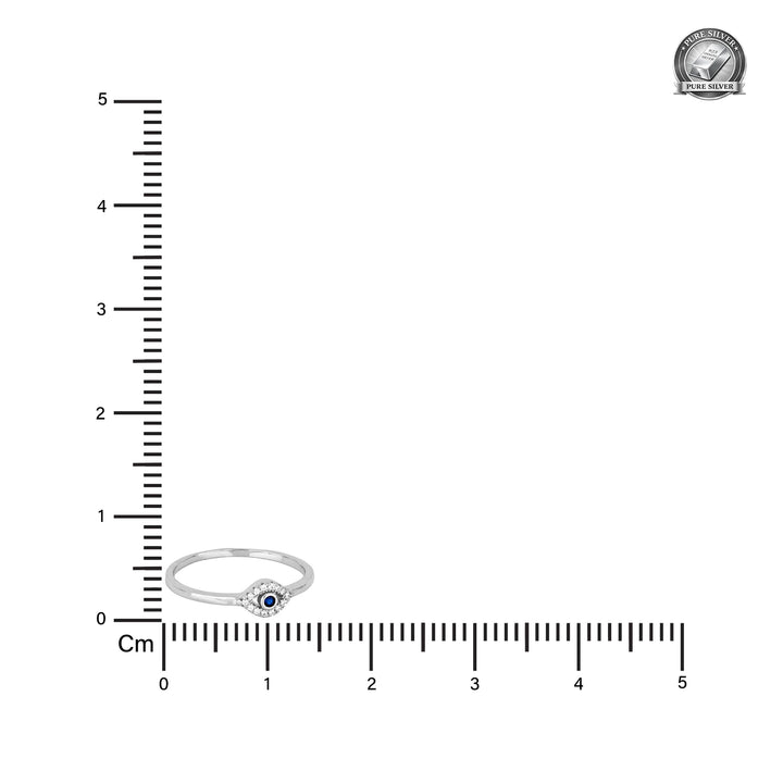 Orope's Evil Eye Ring made with 925 Pure Sterling Silver