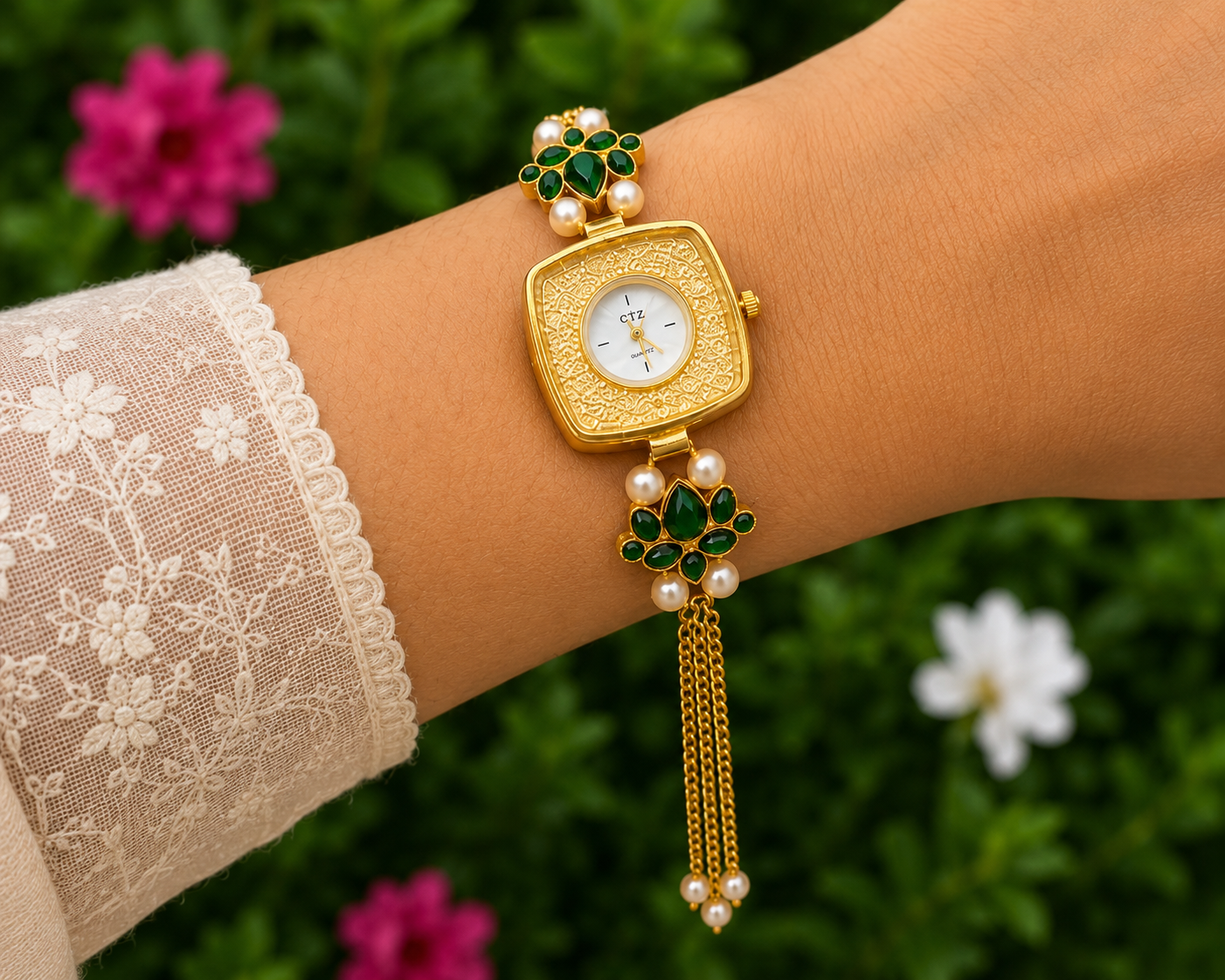 pearl watch for women