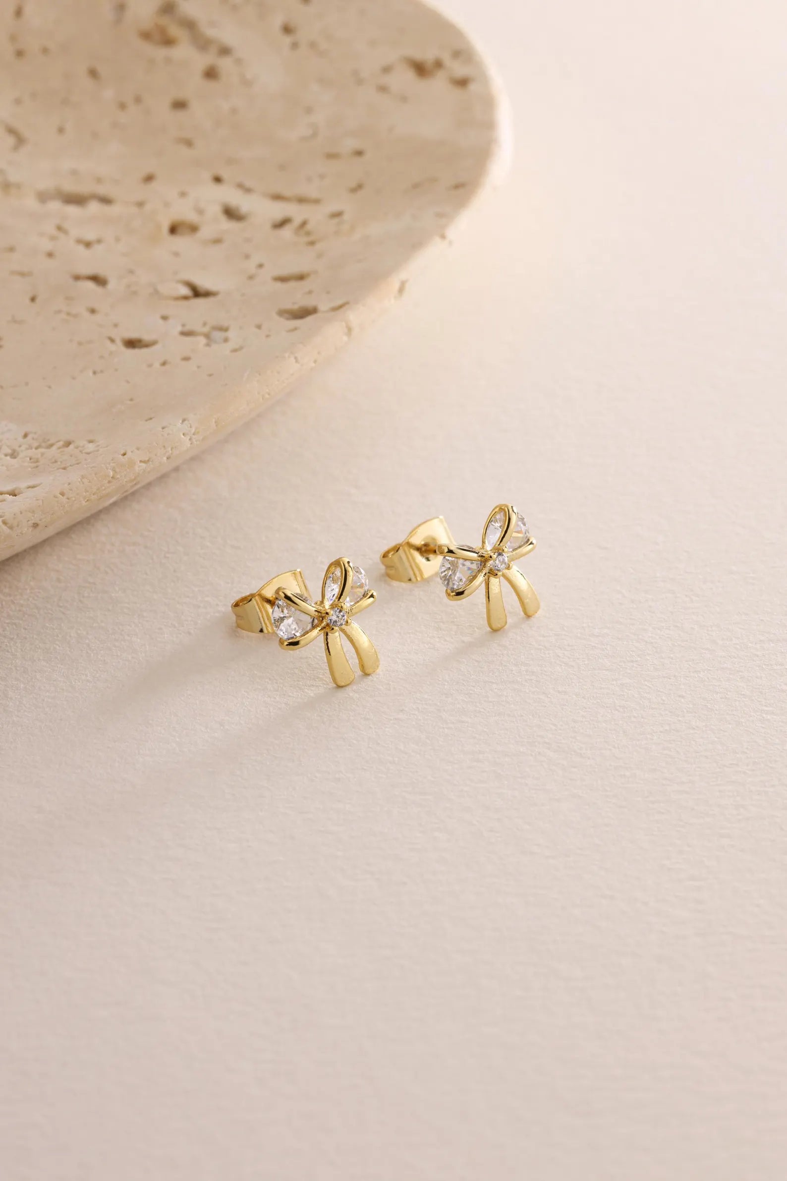 Orope’s Sparkling Bow Earrings made with 925 Pure Sterling Silver