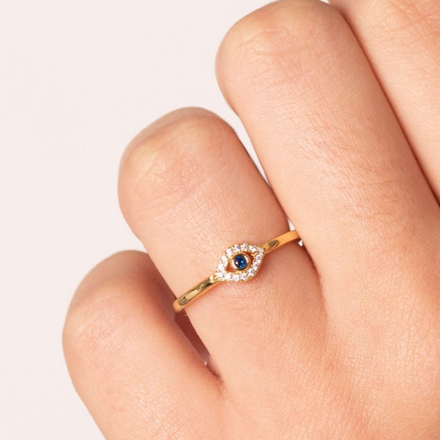 Orope’s Evil Eye Ring made with 925 Pure Sterling Silver