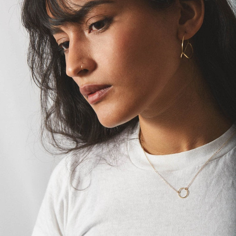 Orope's Eternal Circle Necklace Gold Plated 925 Pure Sterling Silver