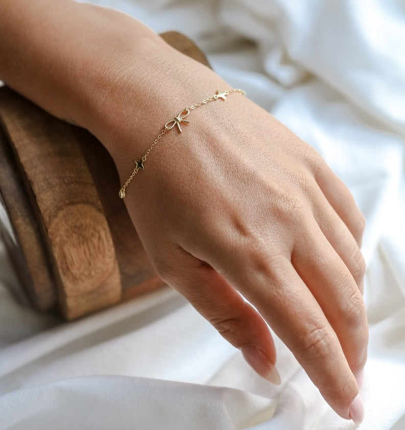 Orope’s Mini Charm Bracelet made with 925 Pure Sterling Silver