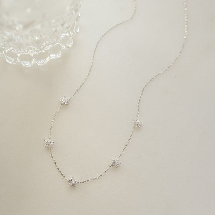 Orope's Flower Daisy Necklace 925 Pure Sterling Silver