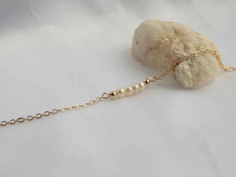 Orope’s Freshwater pearl anklet made with 925 Pure Sterling Silver