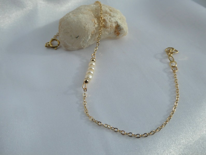 Orope’s Freshwater pearl anklet made with 925 Pure Sterling Silver