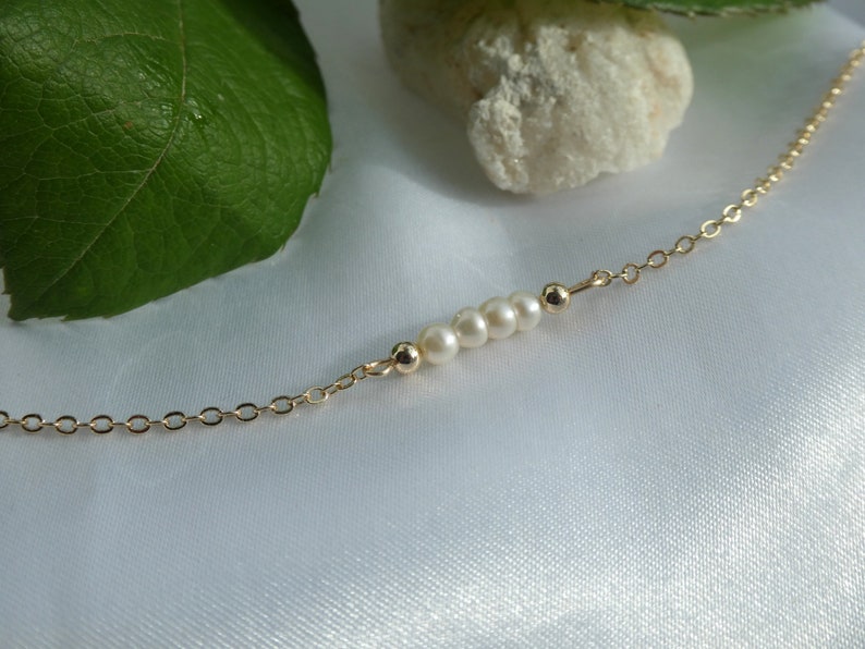 Orope’s Freshwater pearl anklet made with 925 Pure Sterling Silver