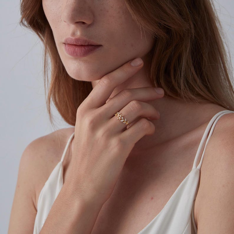 Orope’s Olive Tree Leaf Ring made with 925 Pure Sterling Silver
