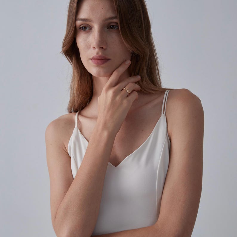 Orope’s Olive Empress Ring made with 925 Pure Sterling Silver