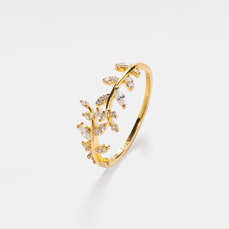 Orope’s Olive Tree Leaf Ring made with 925 Pure Sterling Silver