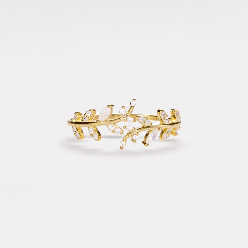 Orope’s Olive Tree Leaf Ring made with 925 Pure Sterling Silver