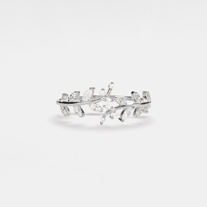 Orope’s Olive Tree Leaf Ring made with 925 Pure Sterling Silver