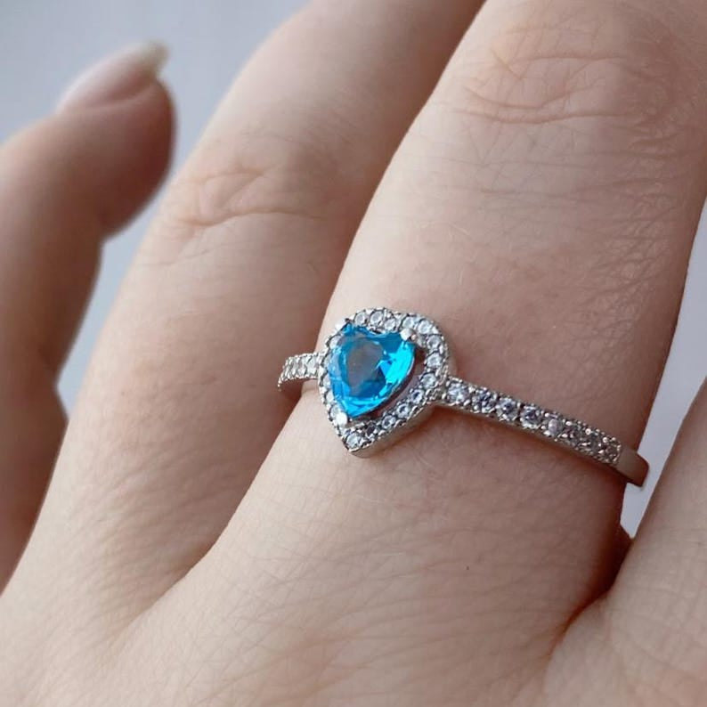 Orope's Blue Serenade Ring Made With Pure 925 Hallmarked Silver ( Adjustable Size)