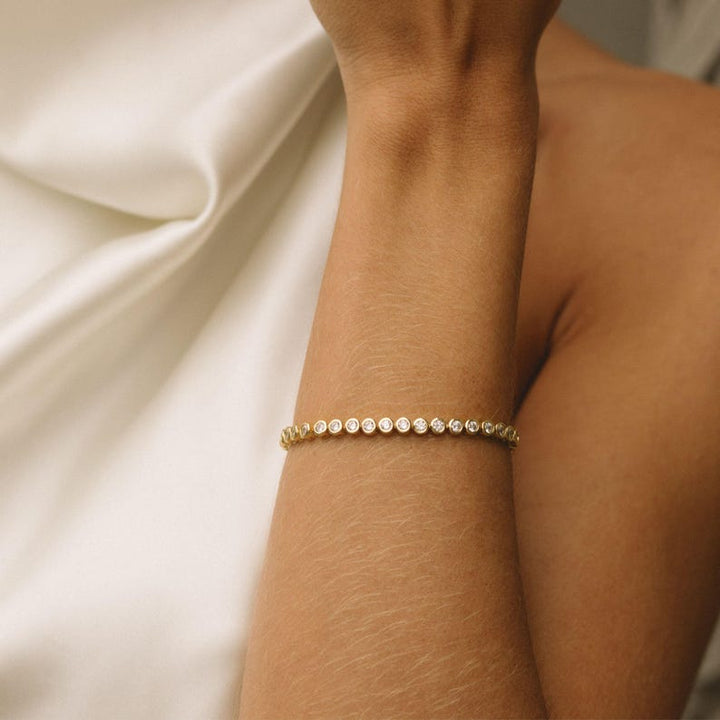 Orope’s Dainty Tennis Bracelet made with 925 Pure Sterling Silver