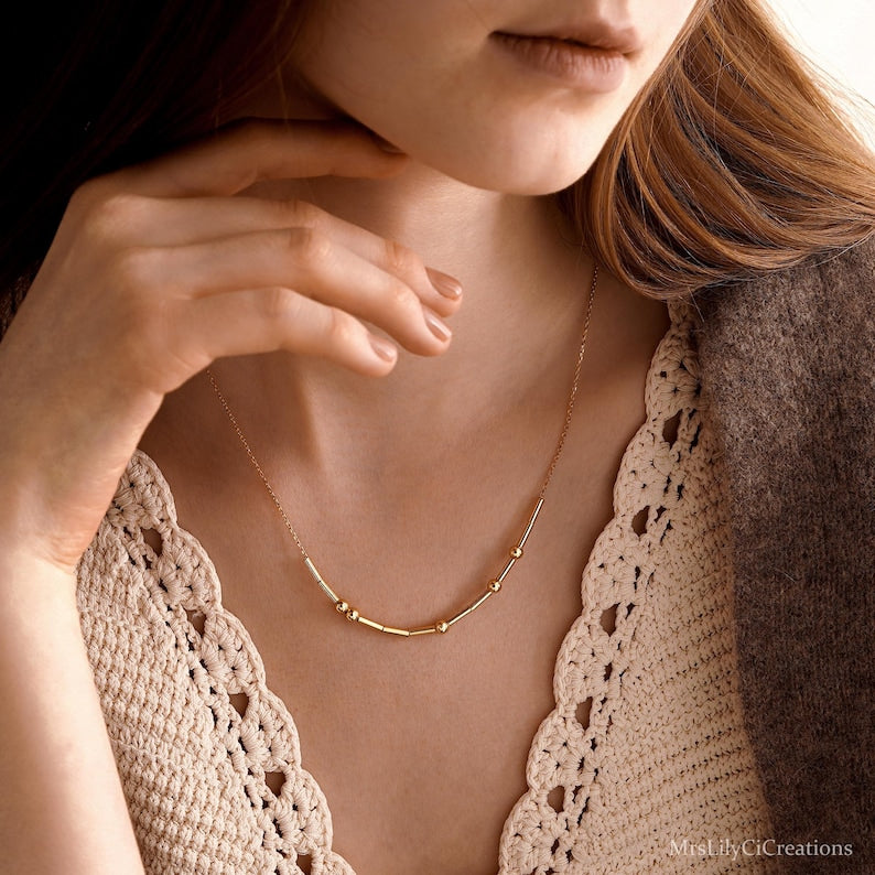 Orope's Morse Code Necklace Made with 925 Pure Sterling Silver