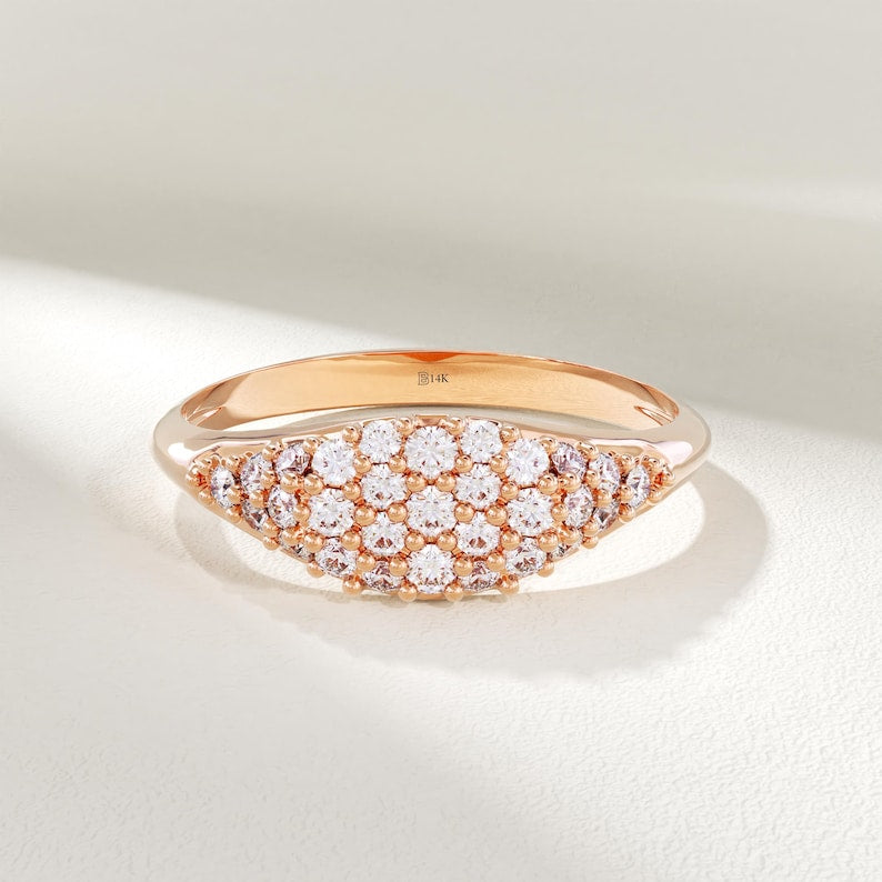 Orope’s Pave Signet Ring made with 925 Pure Sterling Silver