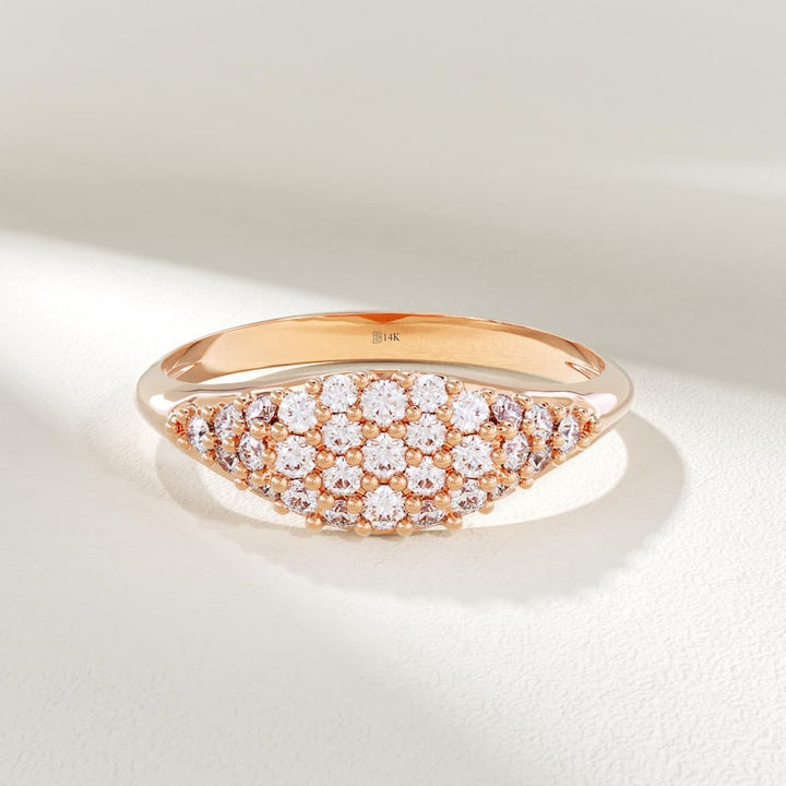 Orope’s Pave Signet Ring made with 925 Pure Sterling Silver