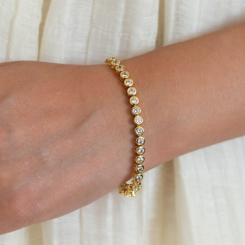 Orope’s Dainty Tennis Bracelet made with 925 Pure Sterling Silver