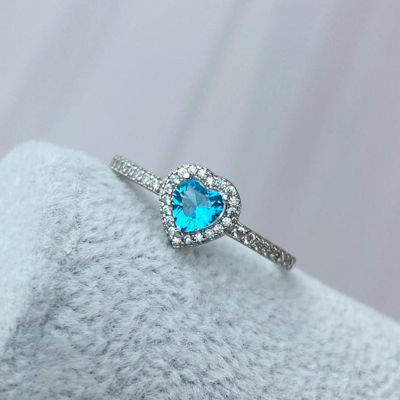 Orope's Blue Serenade Ring Made With Pure 925 Hallmarked Silver ( Adjustable Size)