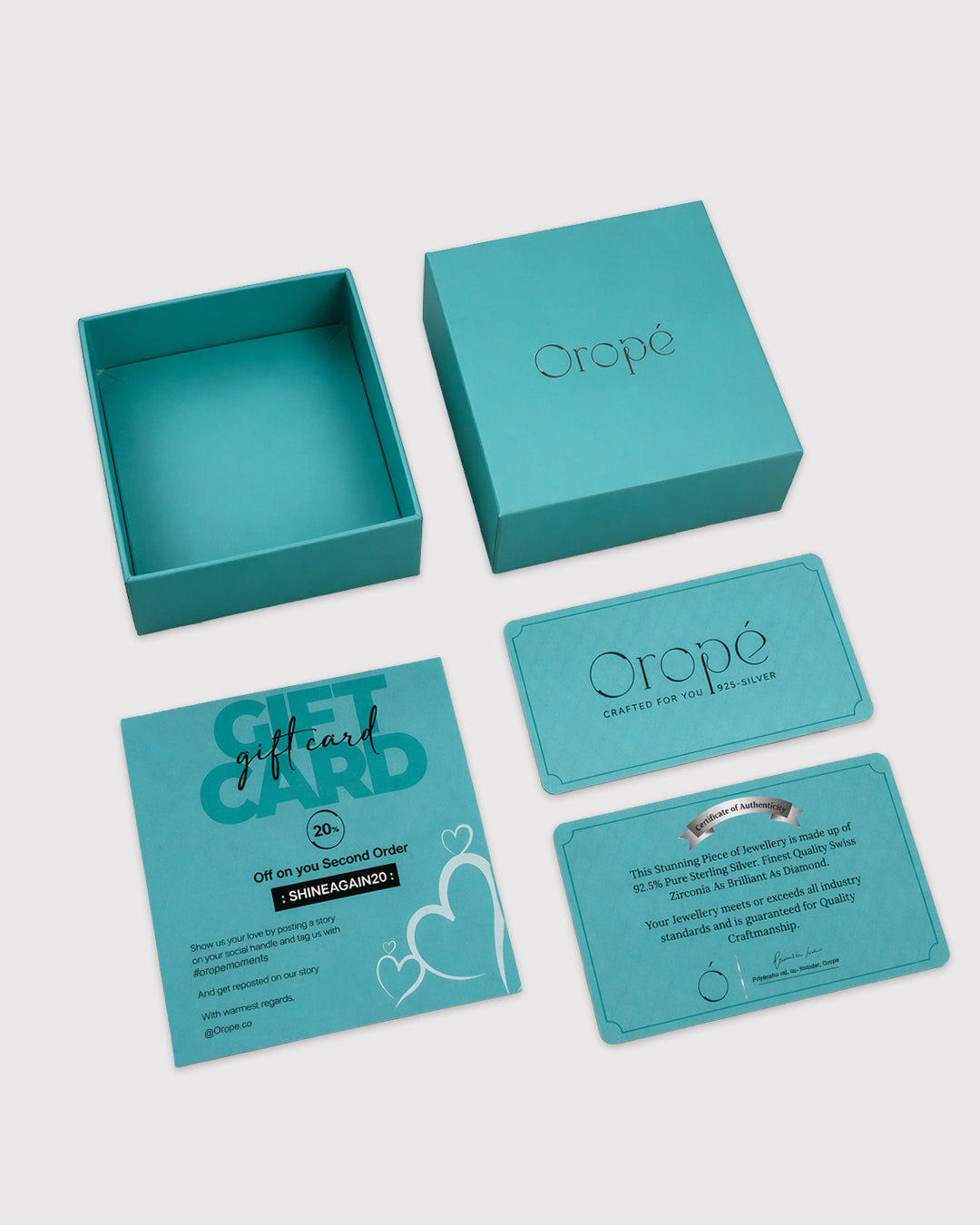 Orope silver 925 jewellery box