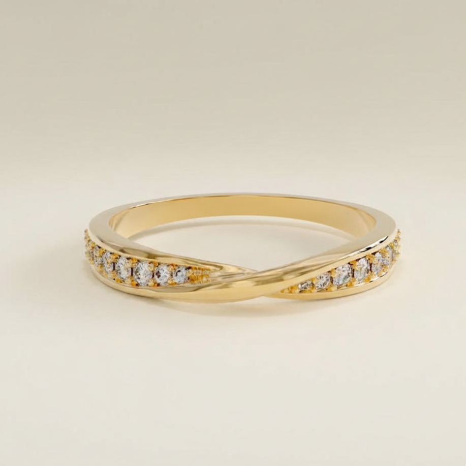 Orope’s Eternity Infinity Spiral Ring made with 925 Pure Sterling Silver