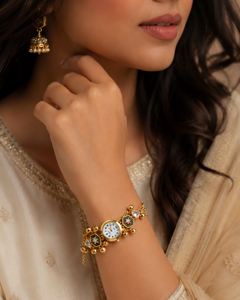 royal meenakari watch women