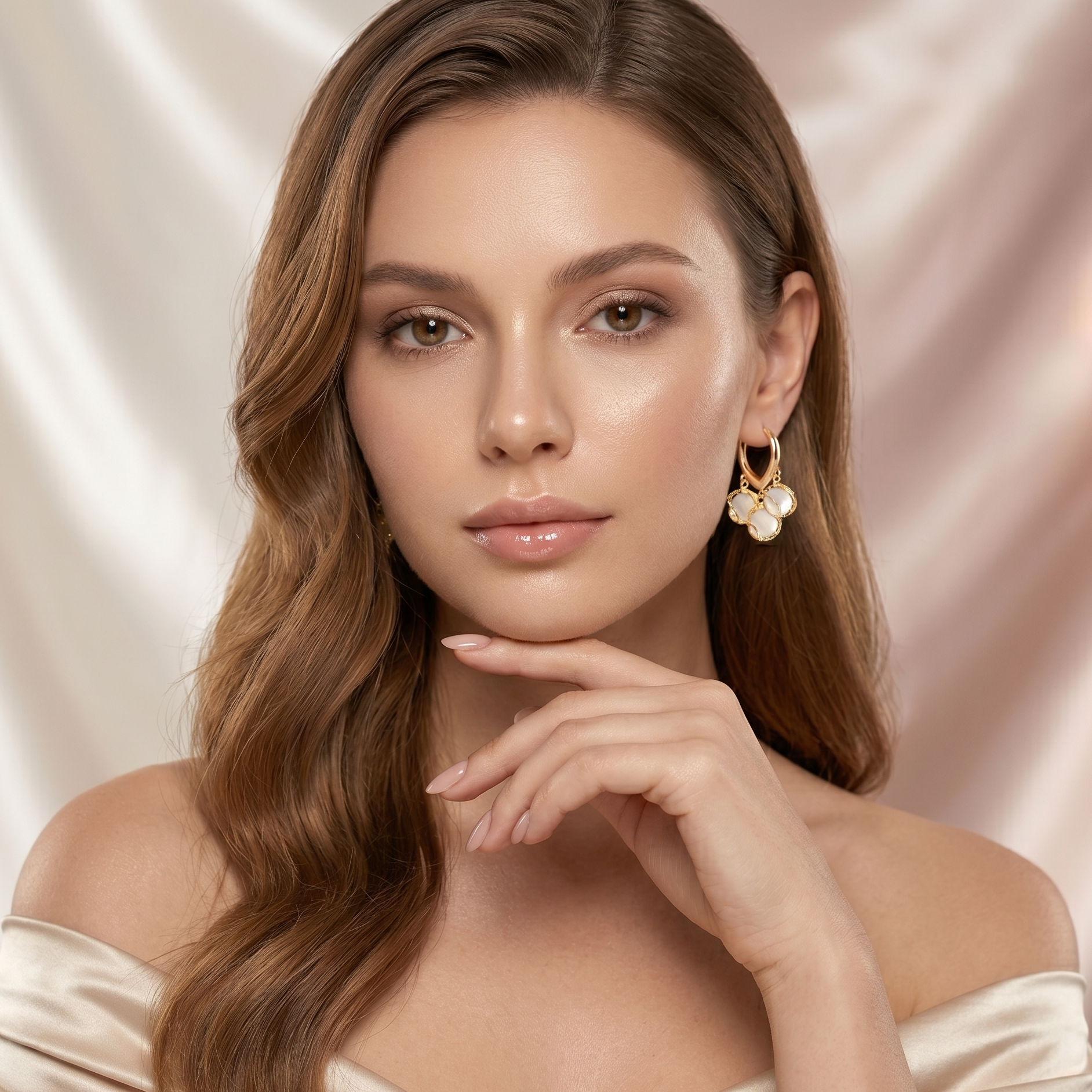 elegant crystal earrings