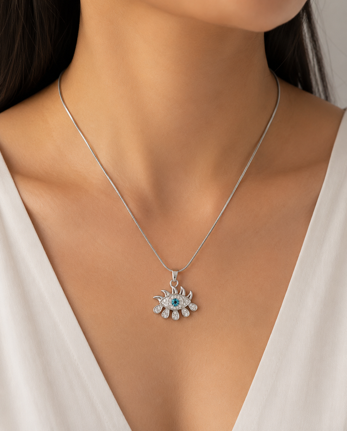 evil eye pendant necklace