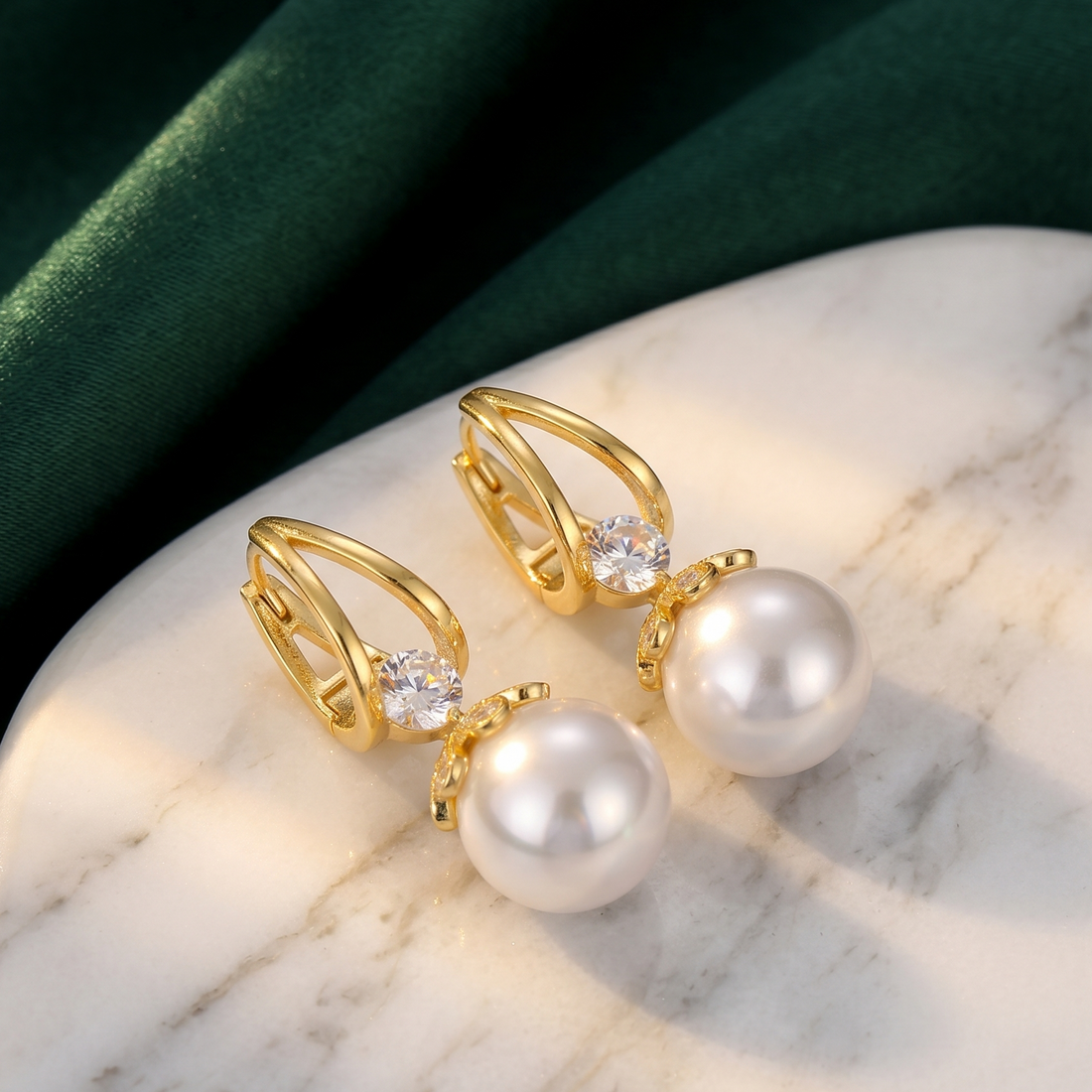 demi fine elegant huggie earrings